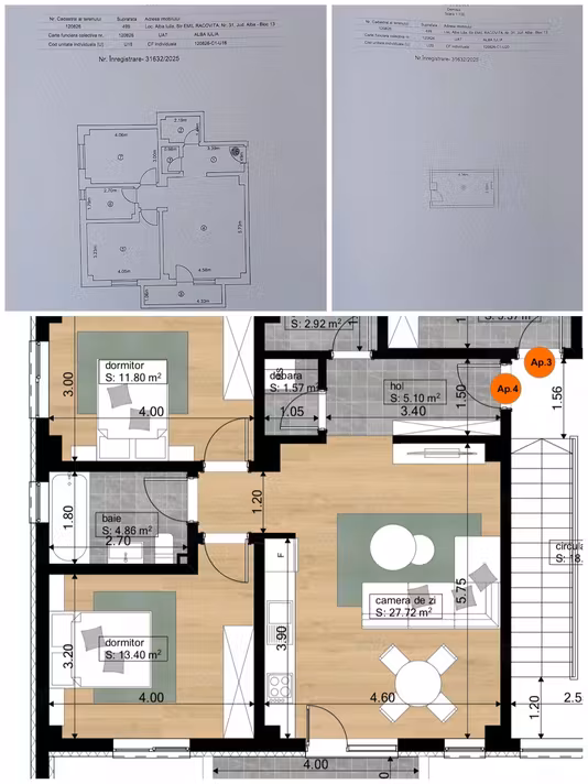 Apartament Zona Ampoi 3 - Arex – Cartier Green Residence bloc 13