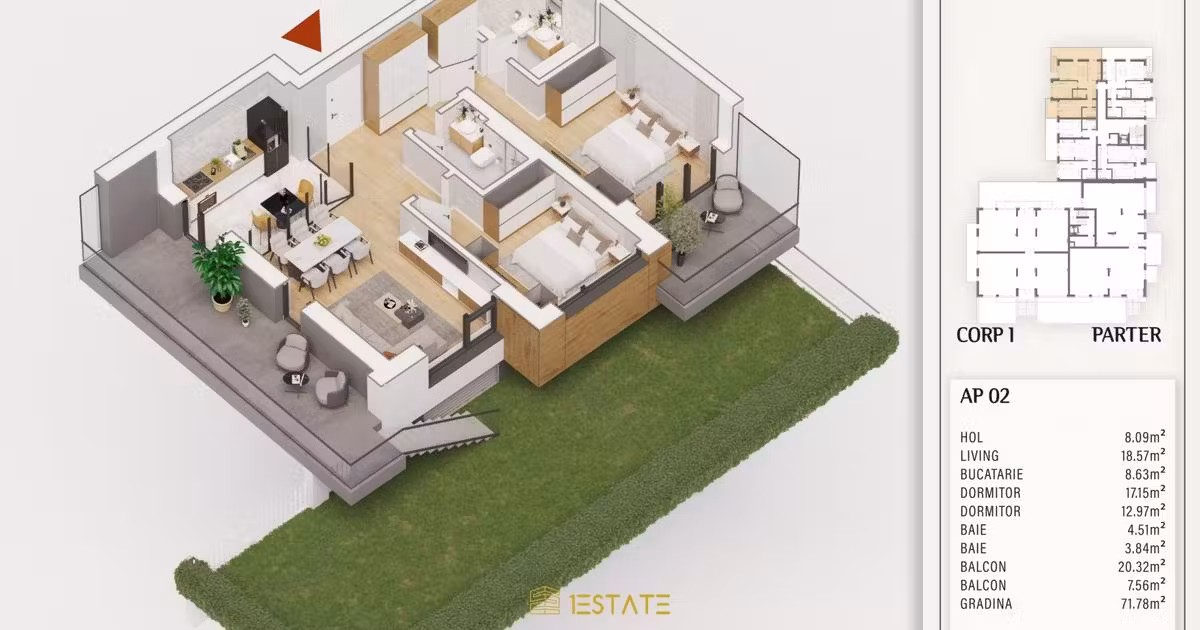 Apartament de vânzare cu 3 camere în zona Theodor Pallady, Sector 3