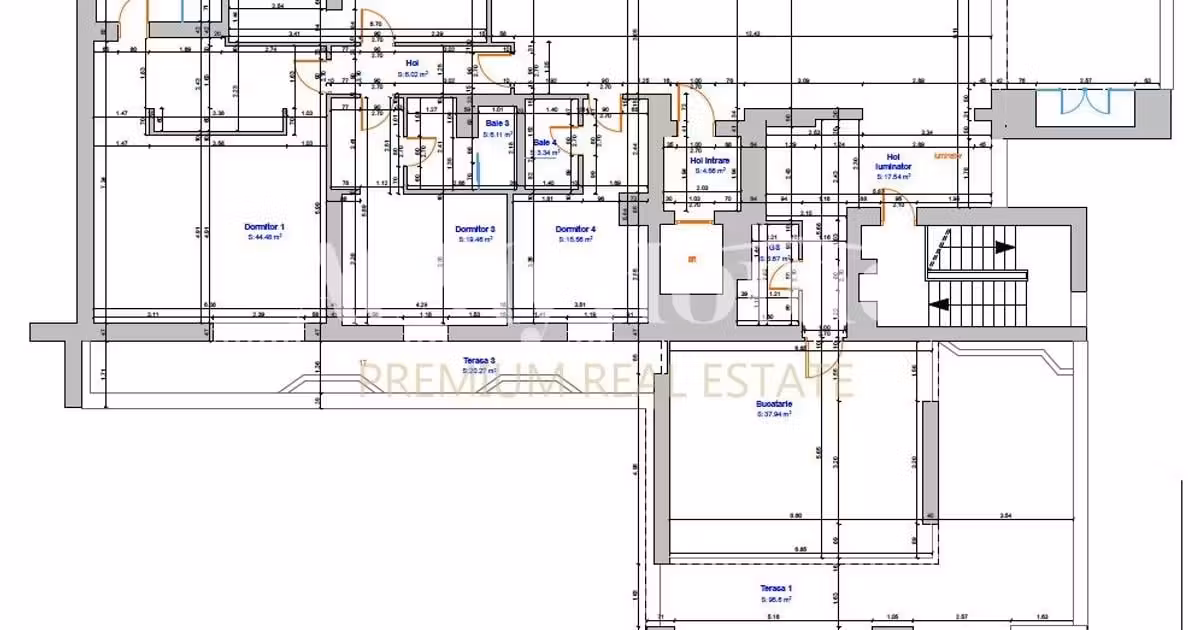 Penthouse de vânzare cu 5 camere, mobilat în zona Băneasa, Sector 1