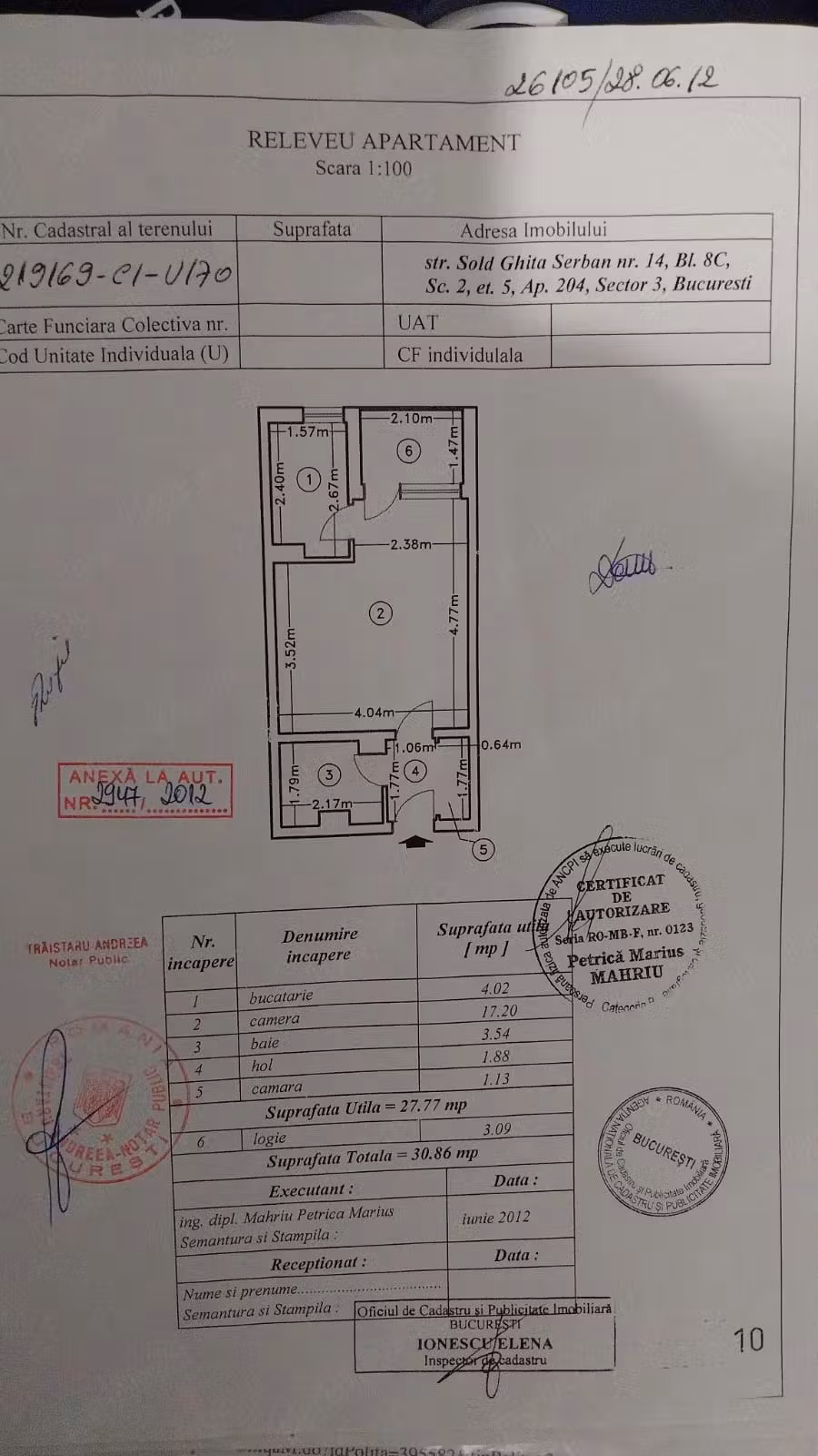 Garsoniera de vanzare (Bul.1 Decembrie)