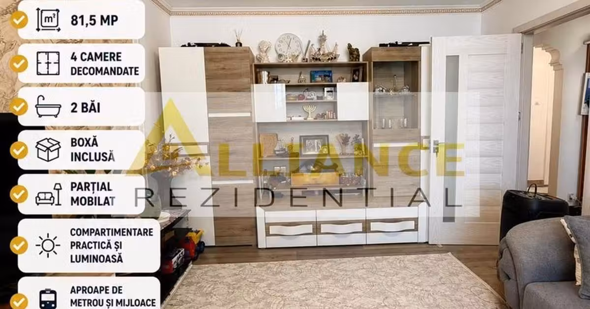 Apartament de vânzare cu 4 camere în zona Camil Ressu, Sector 3