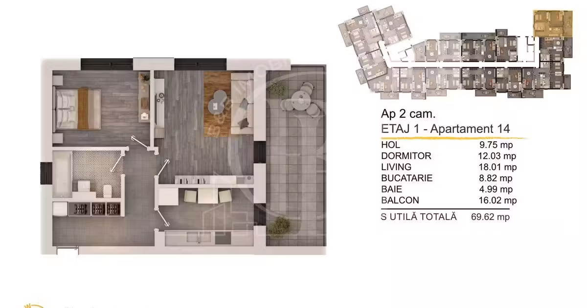 Apartament de vânzare cu 2 camere în zona Theodor Pallady, Sector 3