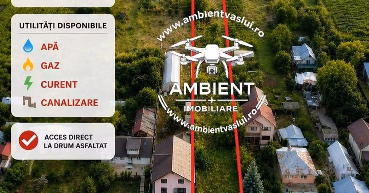 Teren agricol intravilan de vânzare de 3800 mp, în zona Central, Vaslui