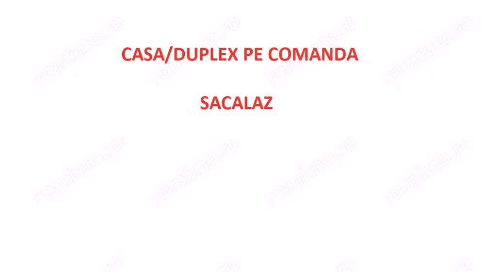 Case la comandă single sau duplex cu plată în etape in Sacalaz
