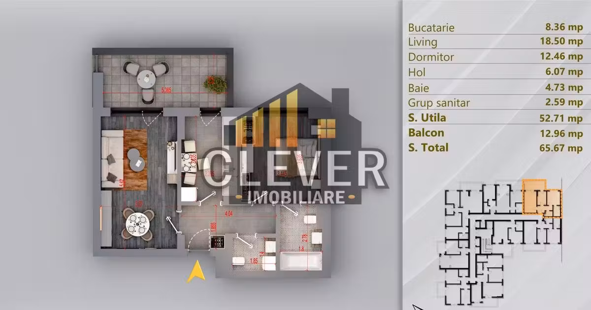 Apartament de vânzare cu 2 camere în zona Theodor Pallady, Sector 3