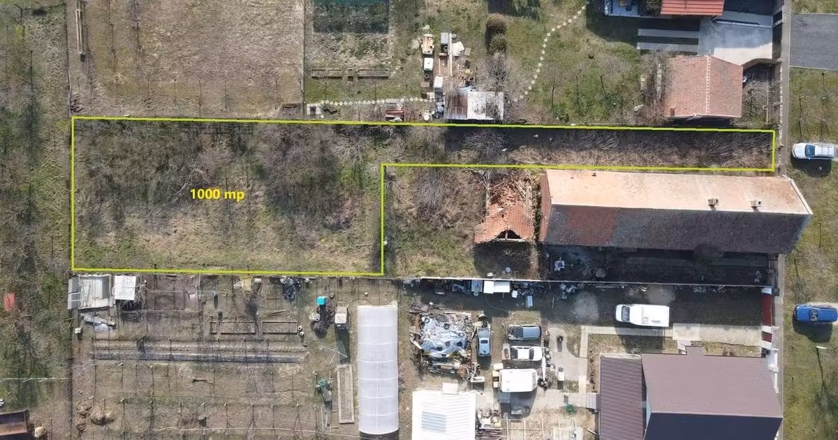 Teren Construcții intravilan de vânzare de 1000 mp, în Moșnița Nouă