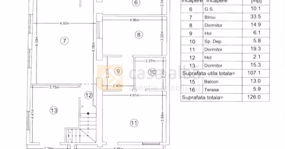 Apartament de vânzare cu 4 camere, mobilat în Pașcani