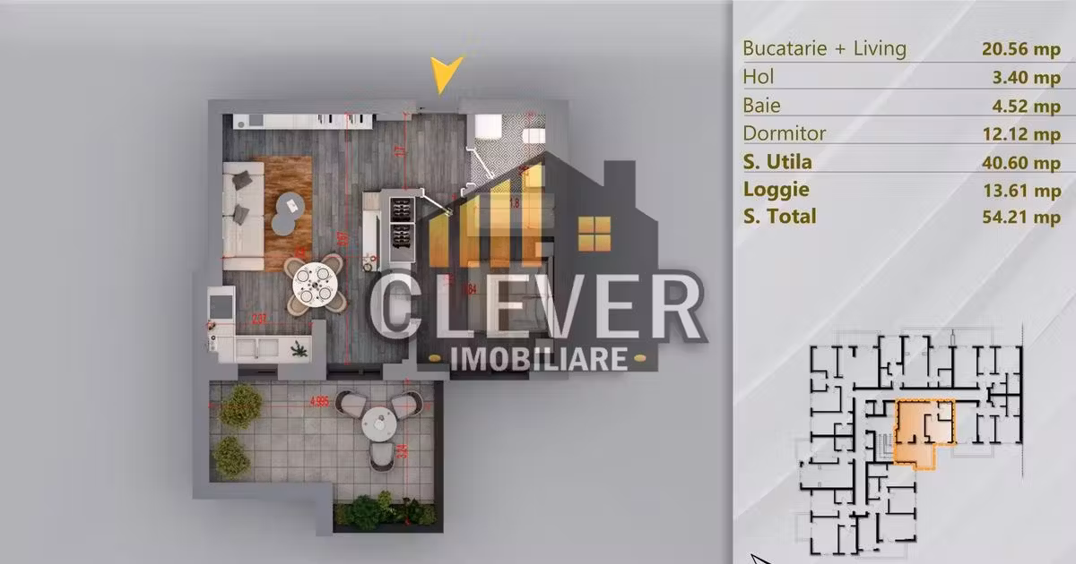Apartament de vânzare cu 2 camere în zona Theodor Pallady, Sector 3
