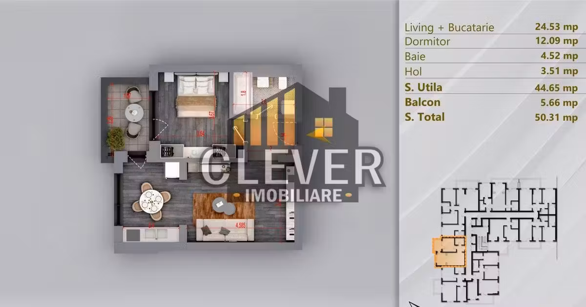 Apartament de vânzare cu 2 camere în zona Theodor Pallady, Sector 3