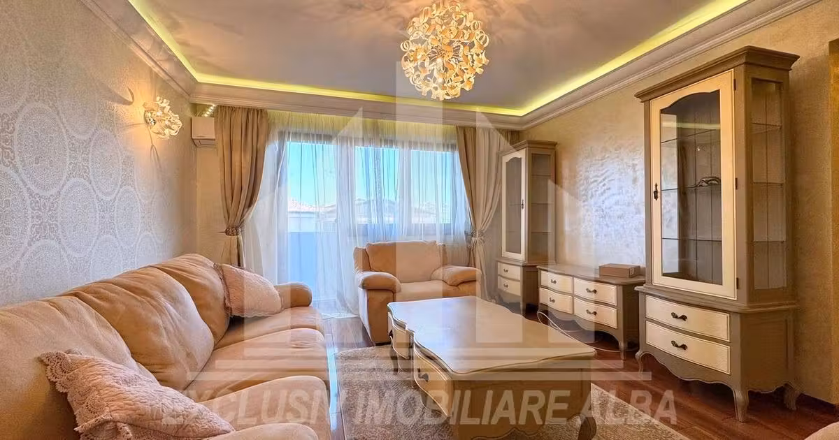 Apartament de vânzare cu 3 camere, mobilat în zona Cetate, Alba Iulia