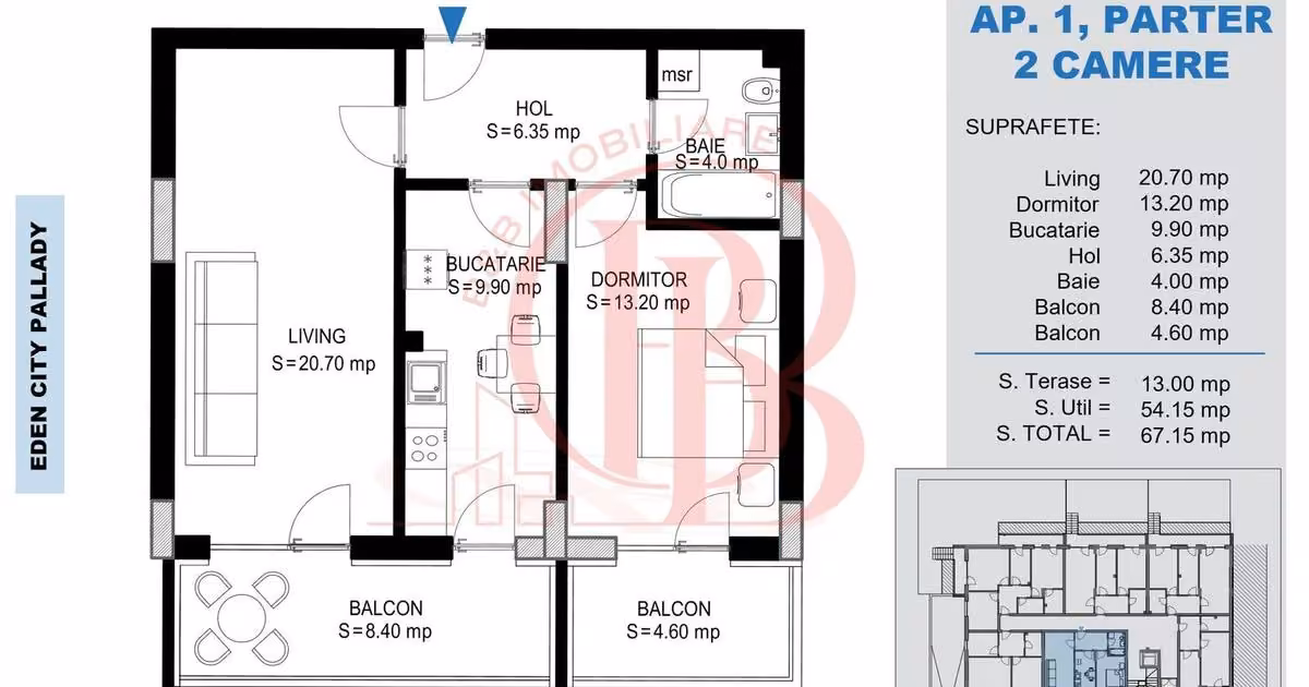 Apartament de vânzare cu 2 camere în zona Theodor Pallady, Sector 3