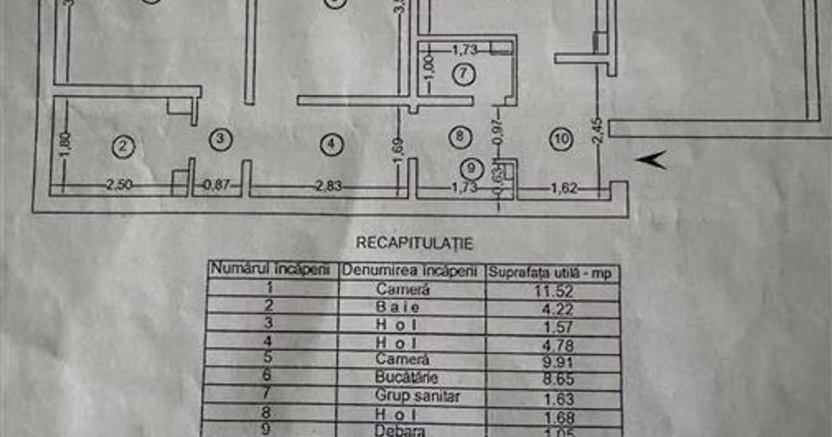 Apartament de vânzare cu 3 camere, mobilat în zona Nicolina, Iași