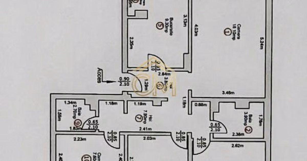 Apartament de vânzare cu 4 camere, mobilat în zona Central, Sibiu