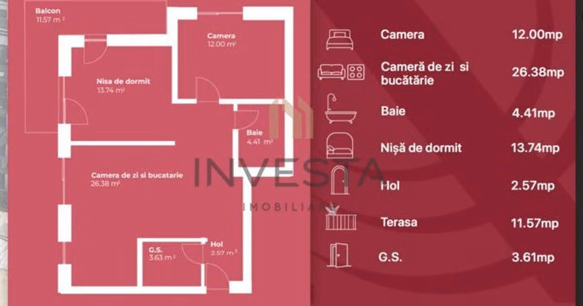Apartament de vânzare cu 3 camere în zona Între Lacuri, Cluj-Napoca