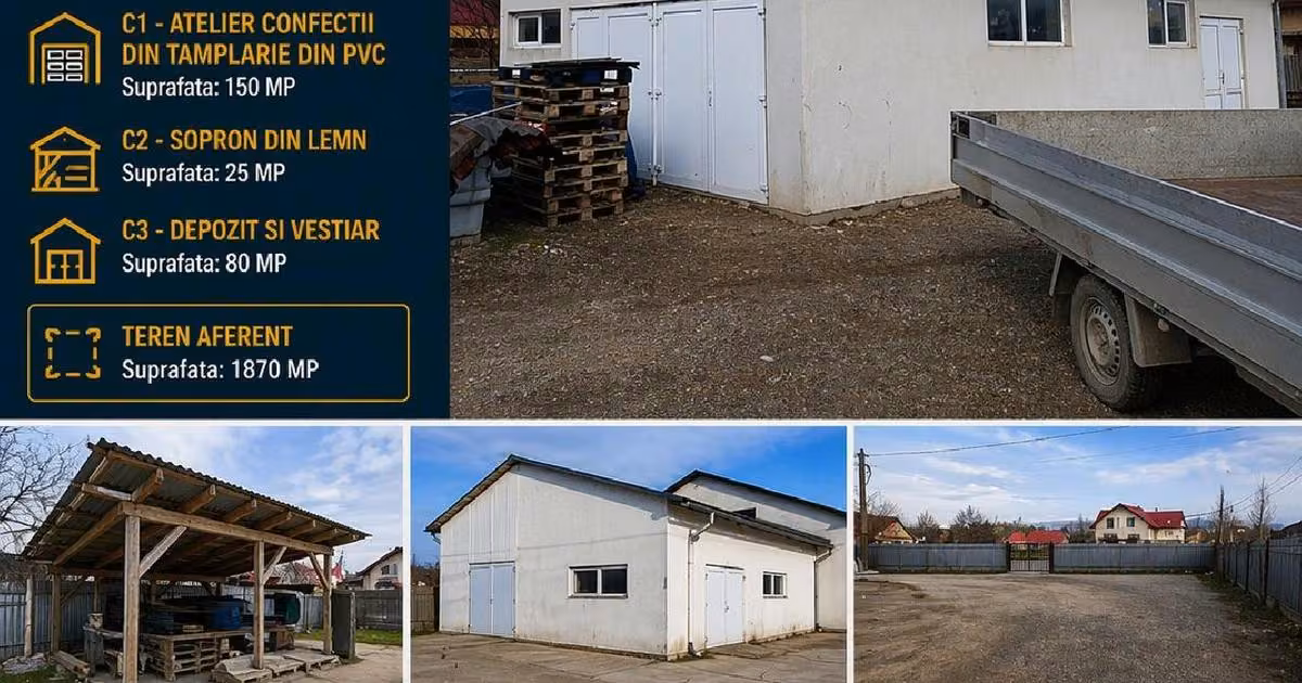 Spațiu industrial de vânzare de 255 mp, în Miercurea-Ciuc
