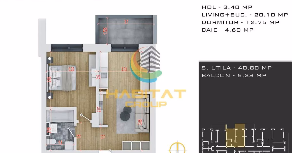 Apartament de vânzare cu 2 camere în zona Theodor Pallady, Sector 3