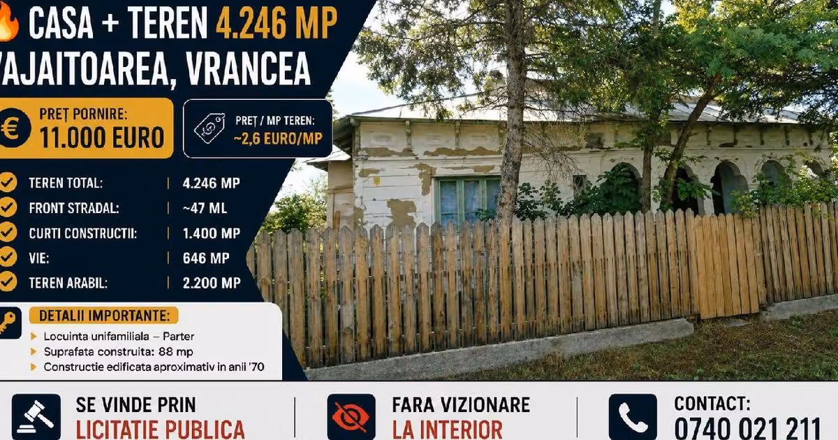 Casă individuală de vânzare cu 2 camere în Tătăranu
