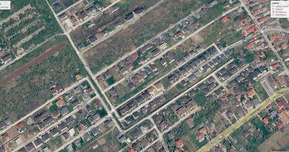 Teren Construcții intravilan de vânzare de 508 mp, în Corbeanca