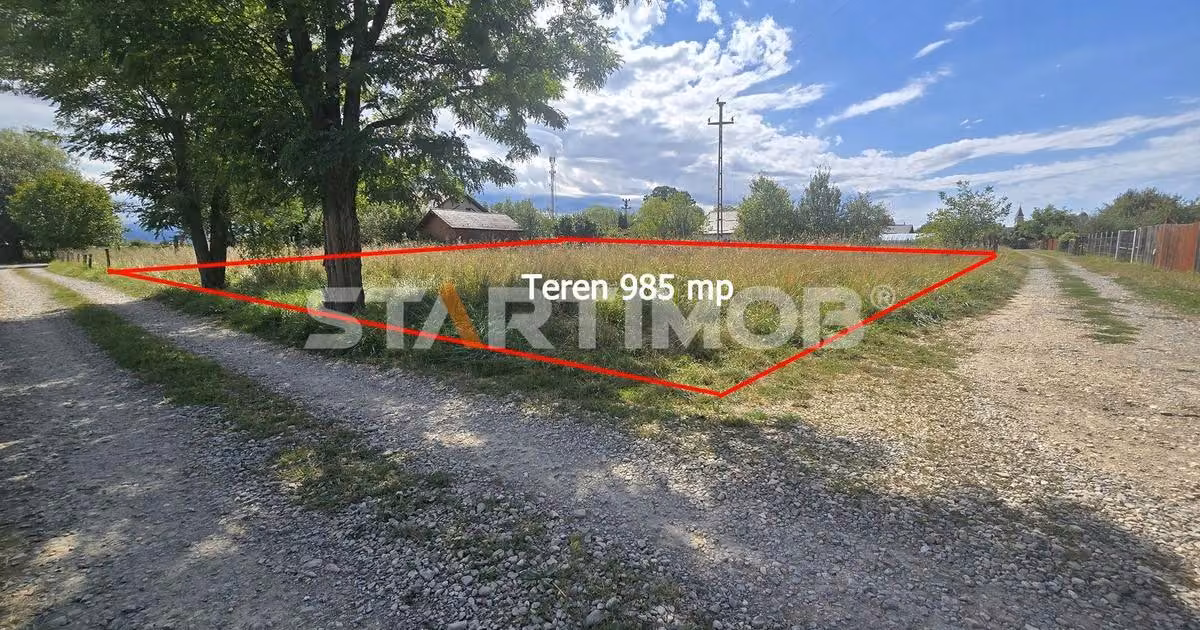 Teren Construcții intravilan de vânzare de 985 mp, în Prejmer