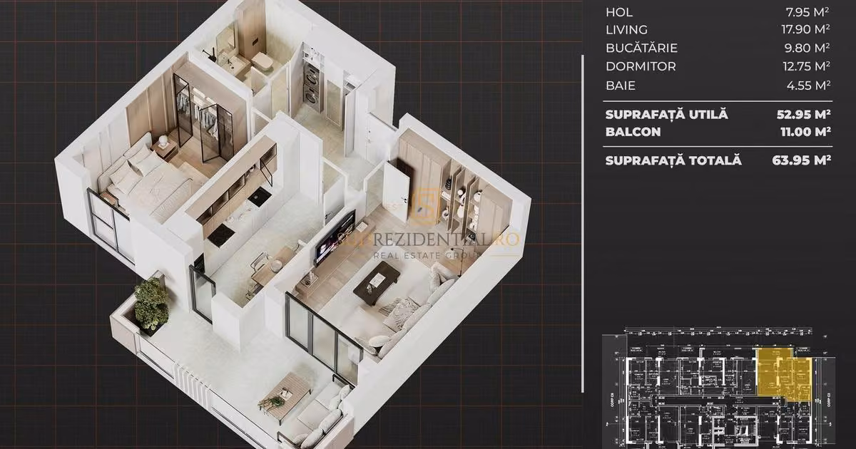 Apartament de vânzare cu 2 camere în zona Berceni, Sector 4