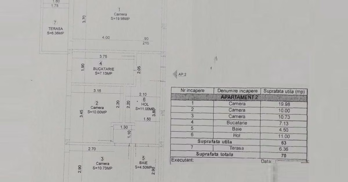 Apartament de vânzare cu 3 camere, mobilat în Sânpetru