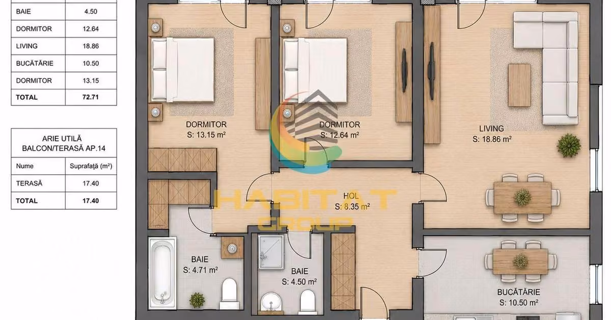 Apartament de vânzare cu 3 camere în zona Theodor Pallady, Sector 3