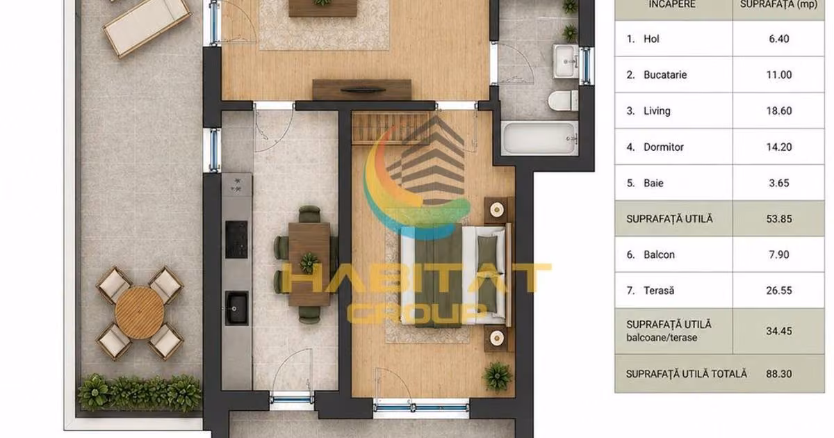 Apartament de vânzare cu 2 camere în zona Theodor Pallady, Sector 3