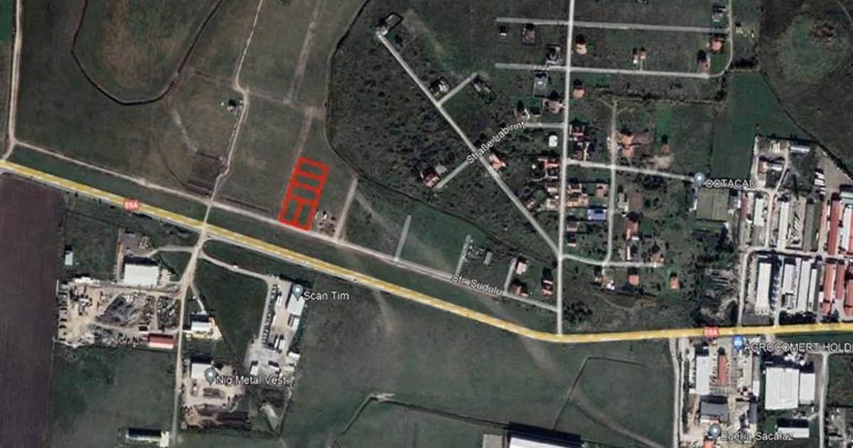 Teren Construcții intravilan de vânzare de 880 mp, în Săcălaz