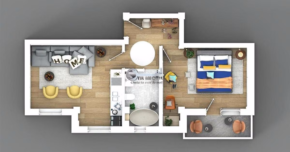 Apartament de vânzare cu 2 camere în zona Bucium, Iași