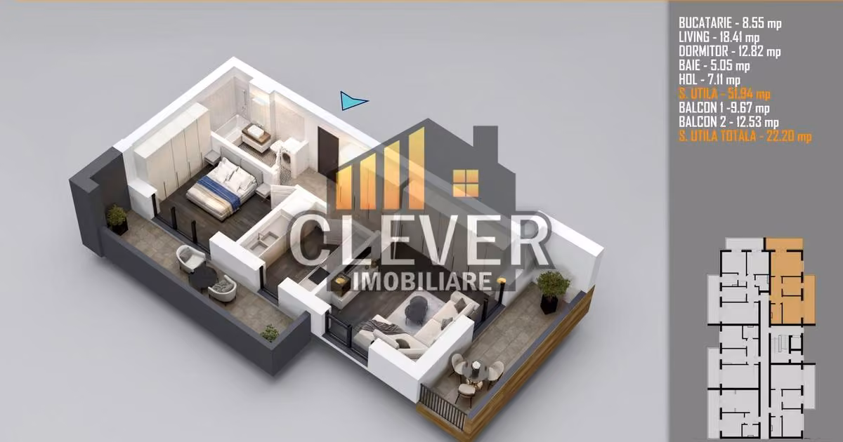 Apartament de vânzare cu 2 camere în zona Theodor Pallady, Sector 3