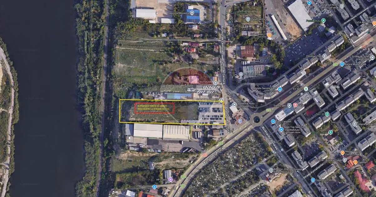 Teren Construcții intravilan de vânzare de 12500 mp, în zona Vest, Galați
