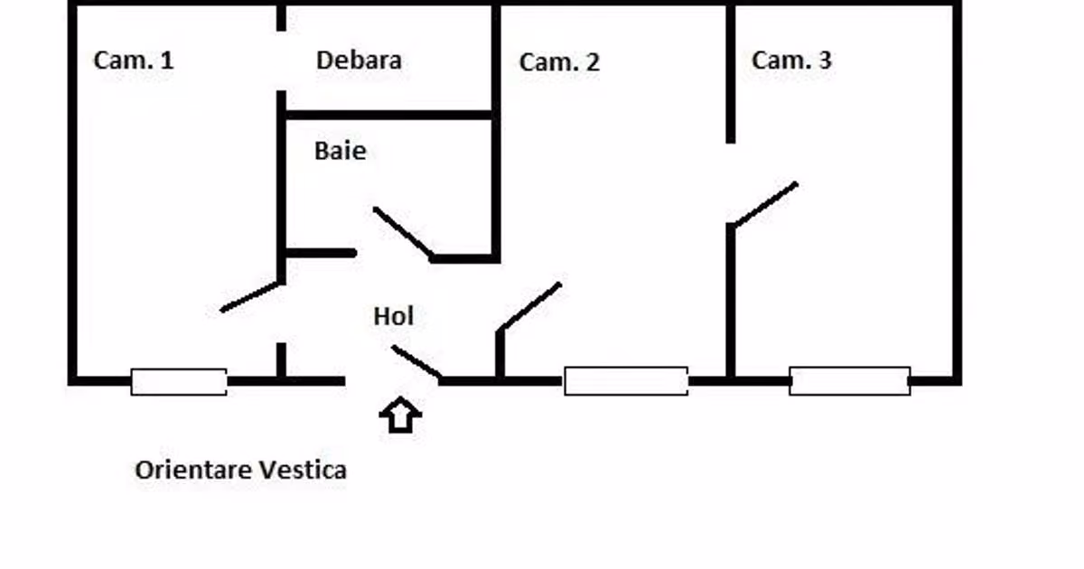 Apartament de vânzare cu 2 camere în zona Central, Cluj-Napoca