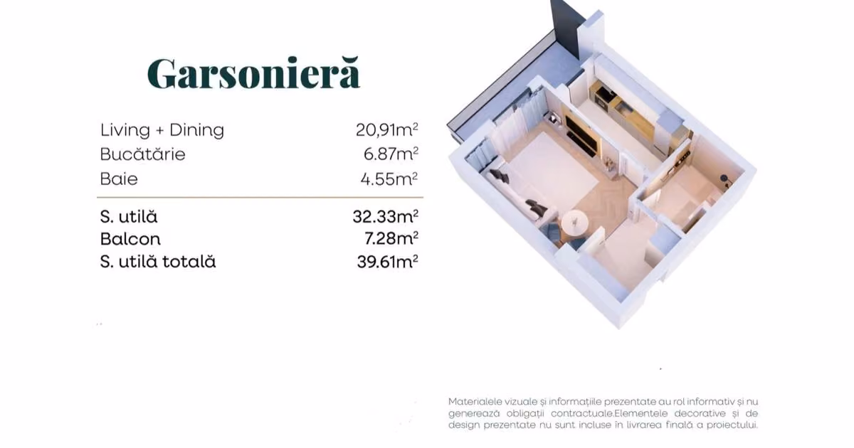 Garsonieră de vânzare în zona Berceni, Sector 4