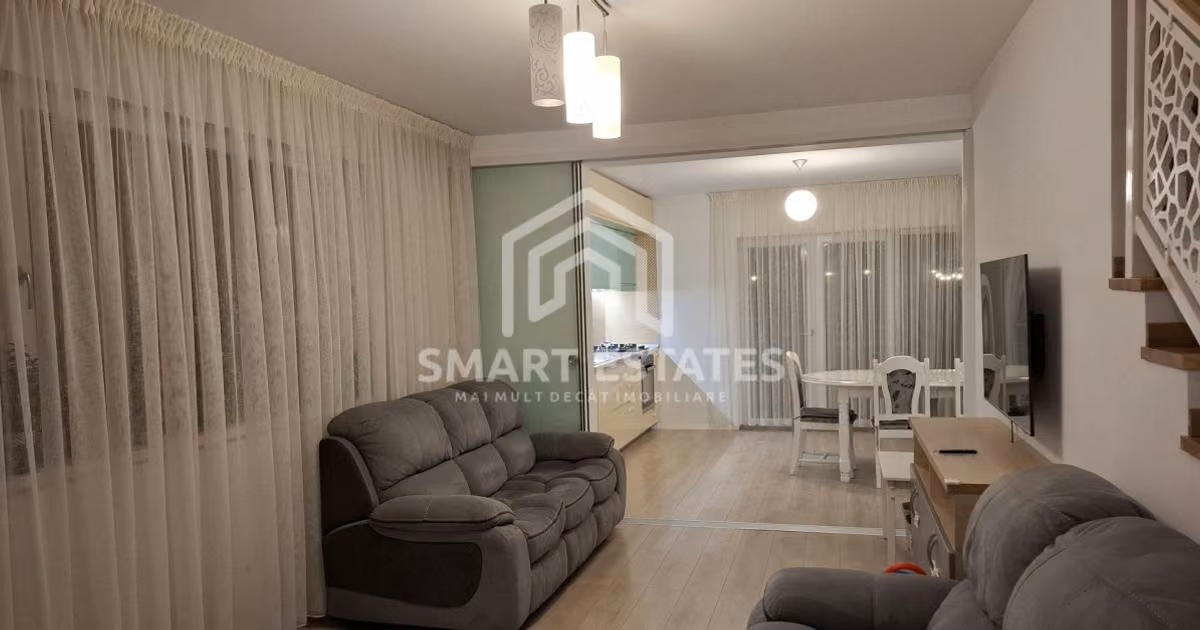 Duplex de vânzare cu 4 camere, mobilat în Popești-Leordeni