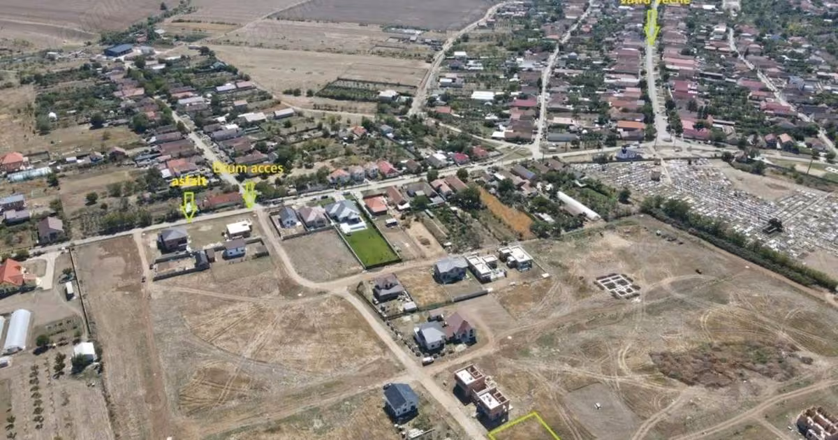 Teren Construcții intravilan de vânzare de 715 mp, în Moșnița Nouă