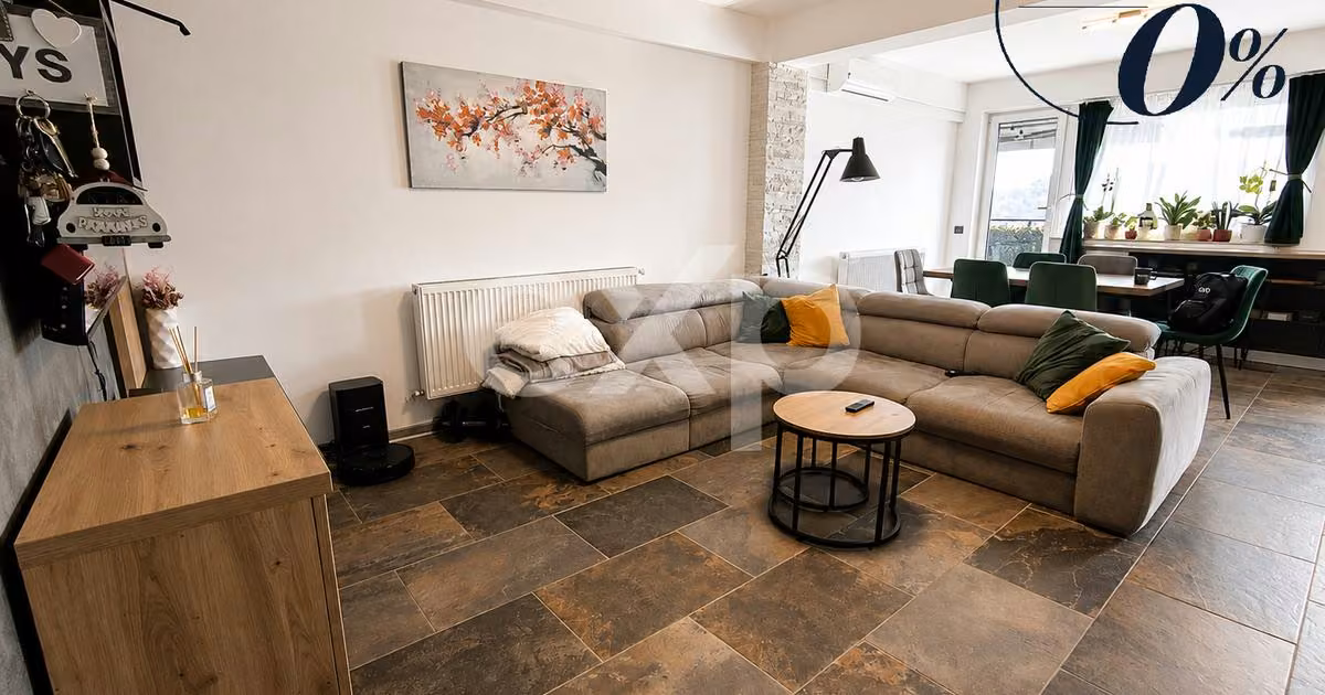 Apartament de vânzare cu 2 camere, mobilat în Florești