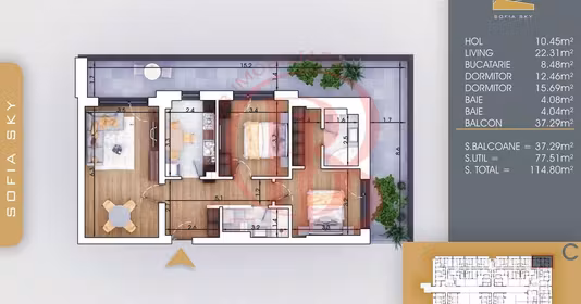 Apartament Titan