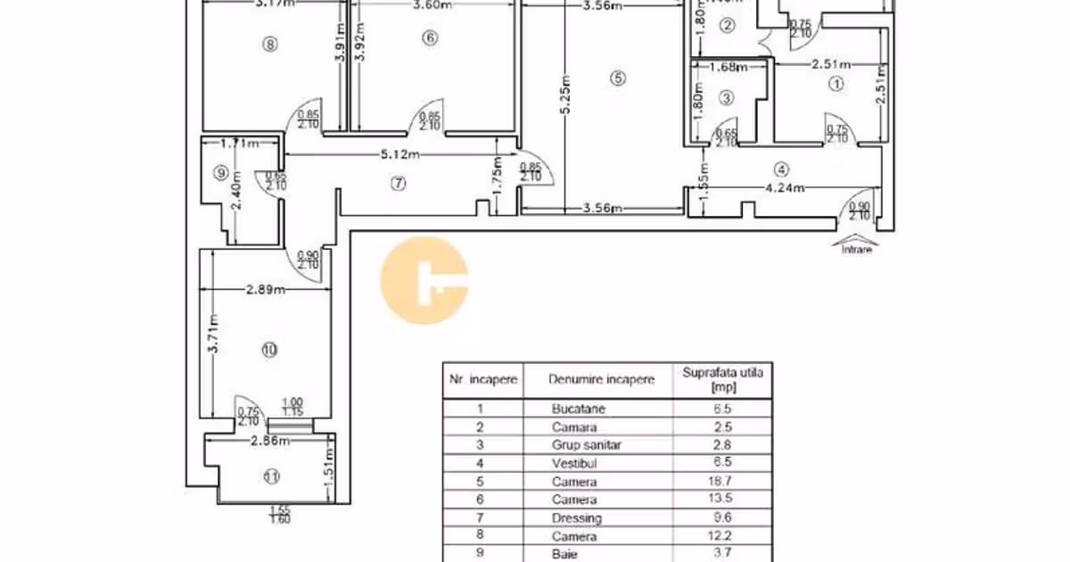 Apartament de vânzare cu 4 camere, mobilat în zona Bd. Independenței, Iași