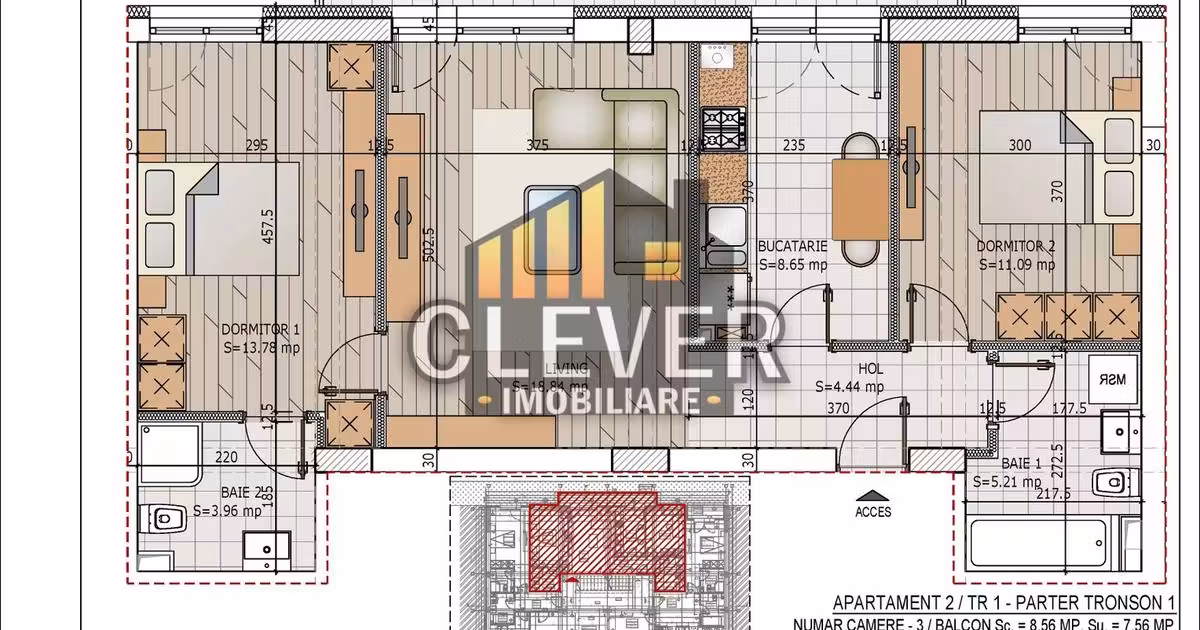 Apartament de vânzare cu 3 camere în zona Theodor Pallady, Sector 3