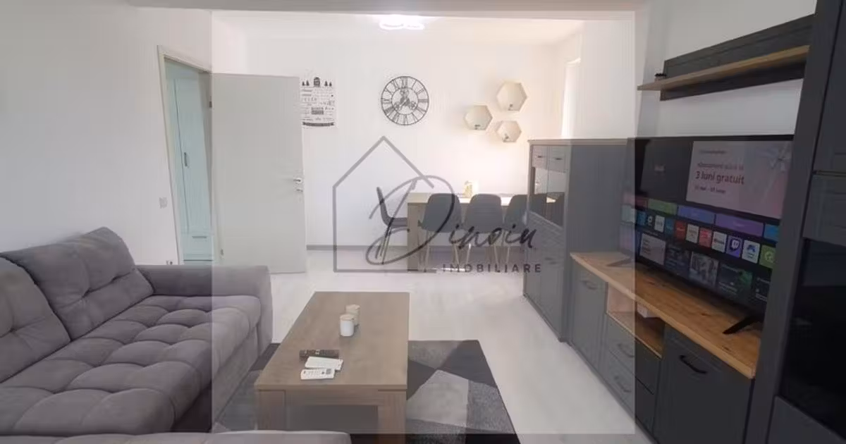 Apartament de vânzare cu 2 camere, mobilat în Otopeni