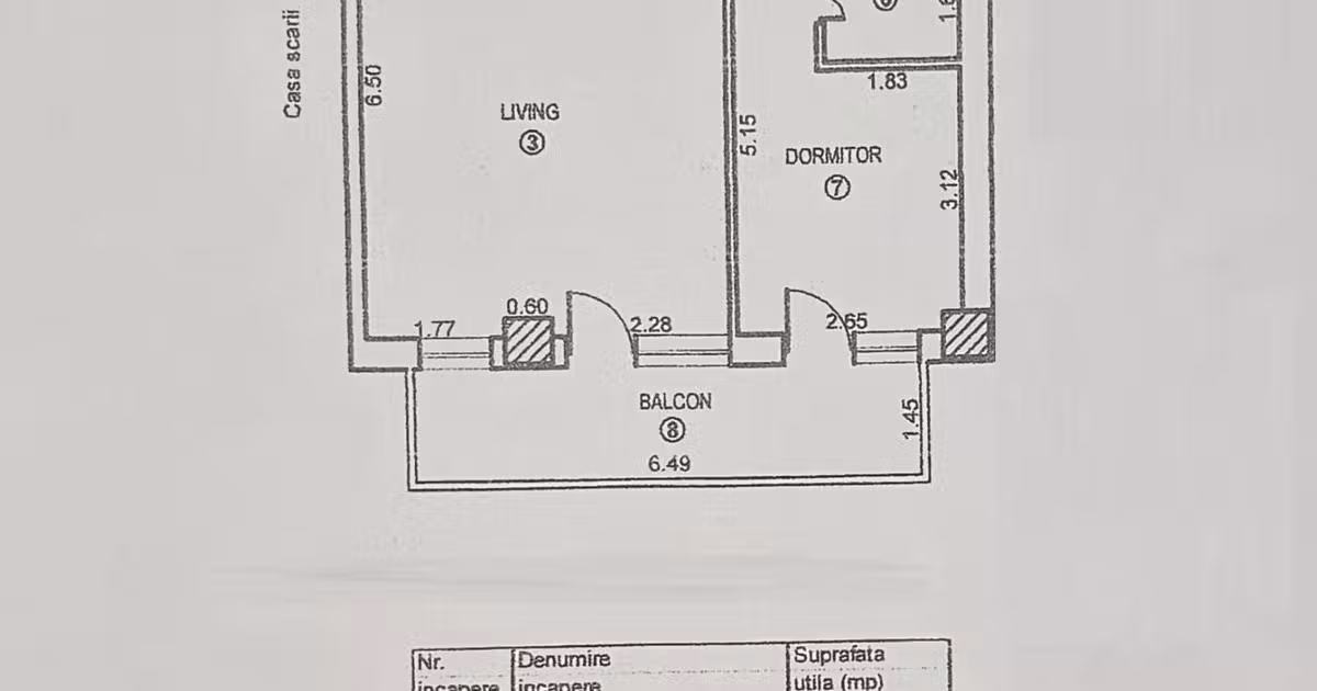 Apartament de vânzare cu 2 camere în zona Ultimul leu, Galați