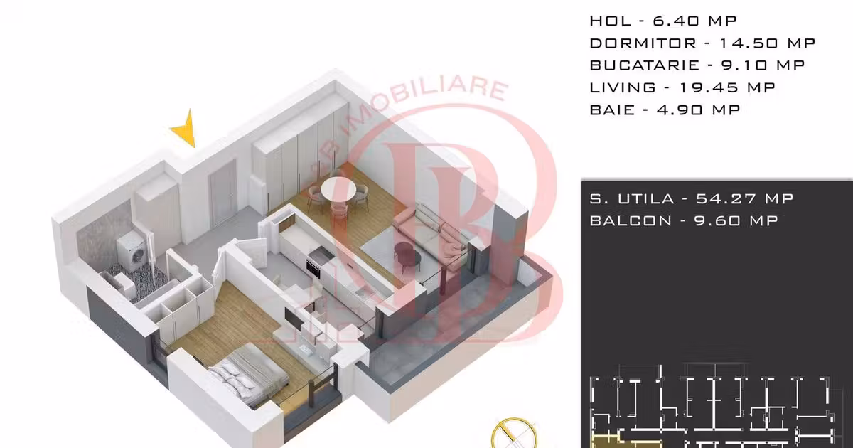 Apartament de vânzare cu 2 camere în zona Theodor Pallady, Sector 3