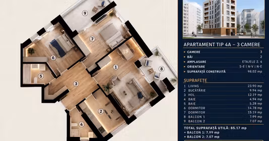 Apartament Tineretului
