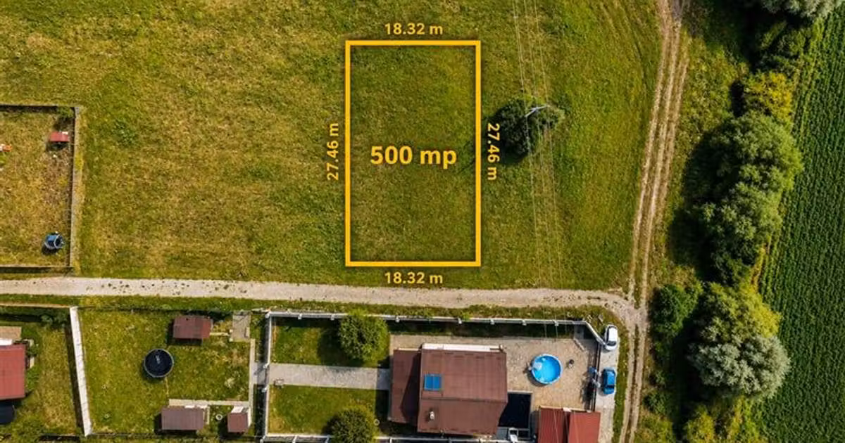 Teren agricol extravilan de vânzare de 500 mp, în Sântana de Mureș