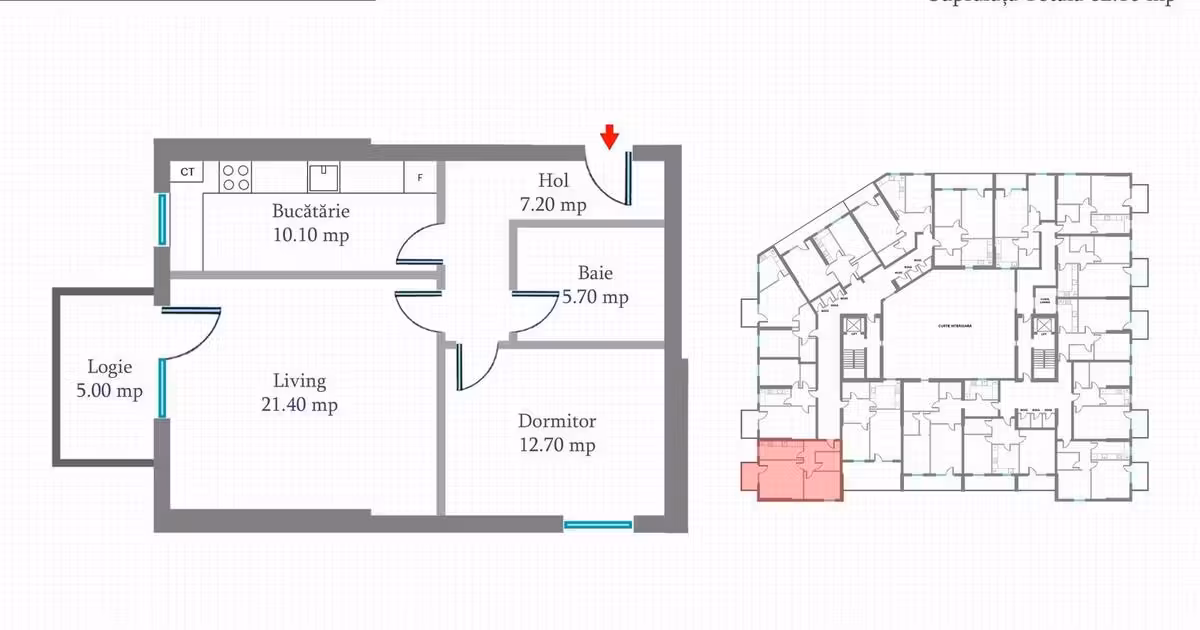 Apartament de vânzare cu 2 camere în zona Militari, Sector 6