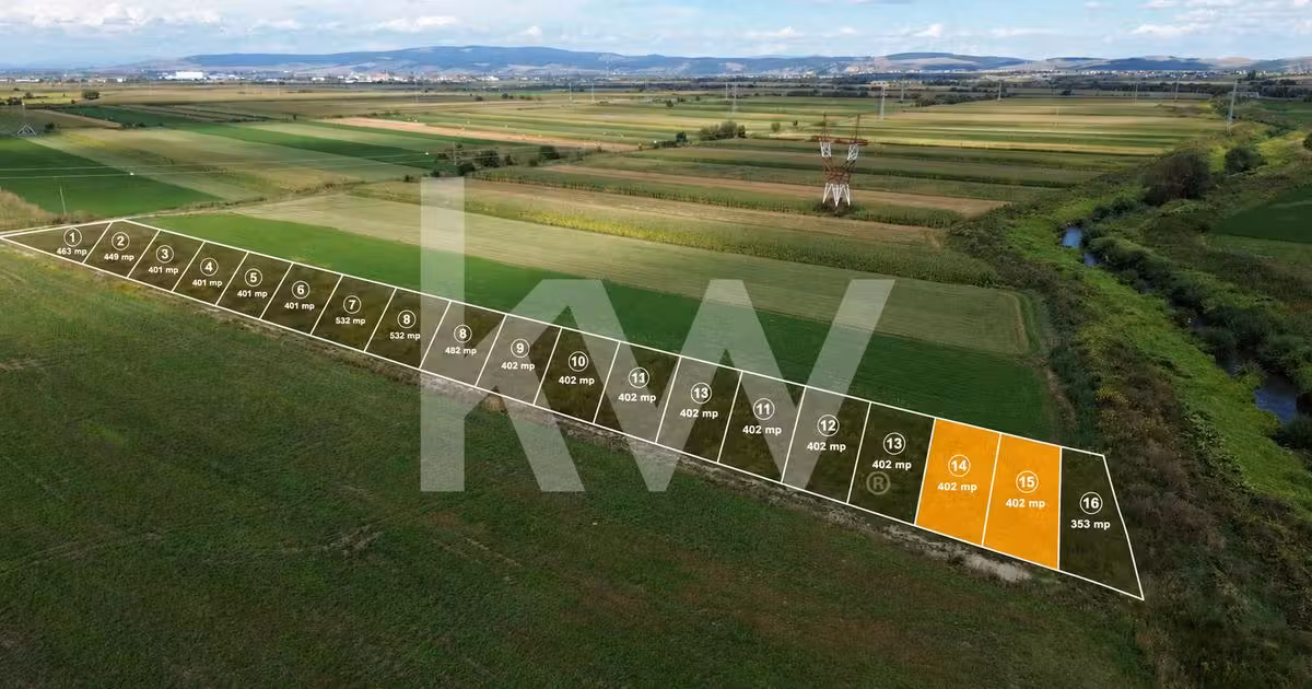 Teren agricol intravilan de vânzare de 402 mp, în zona Stupini, Brașov