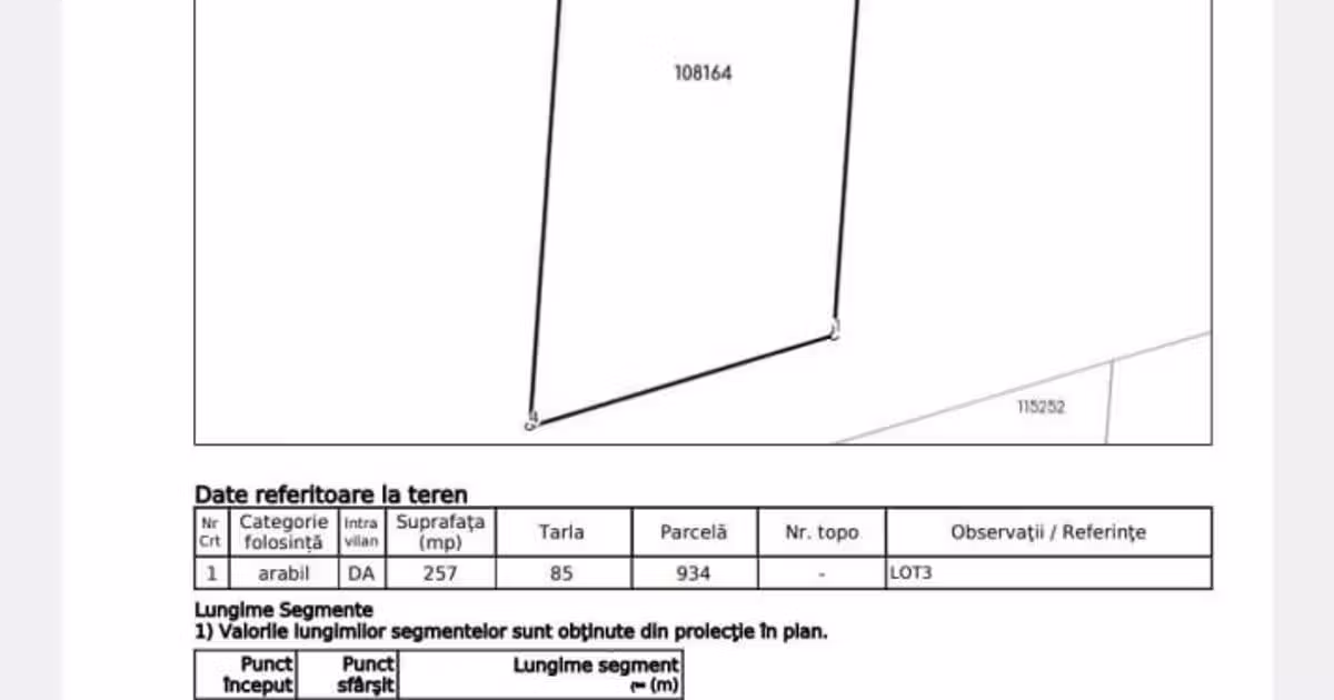 Teren intravilan de vânzare în zona Pipera, Sector 1