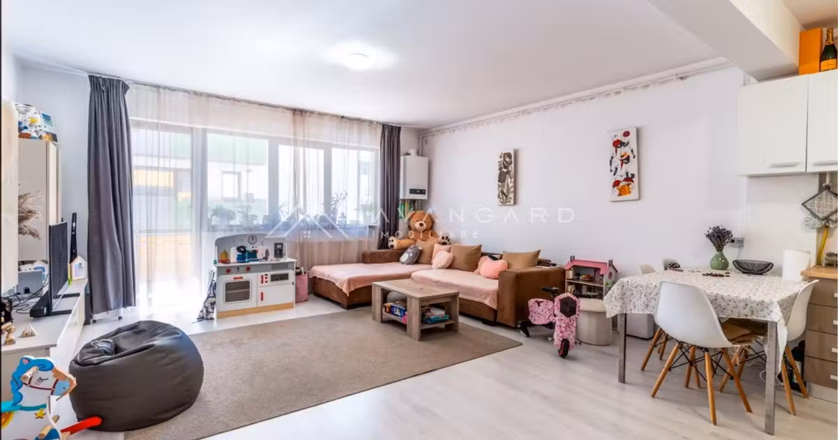 Apartament de vânzare cu 2 camere, mobilat în Florești