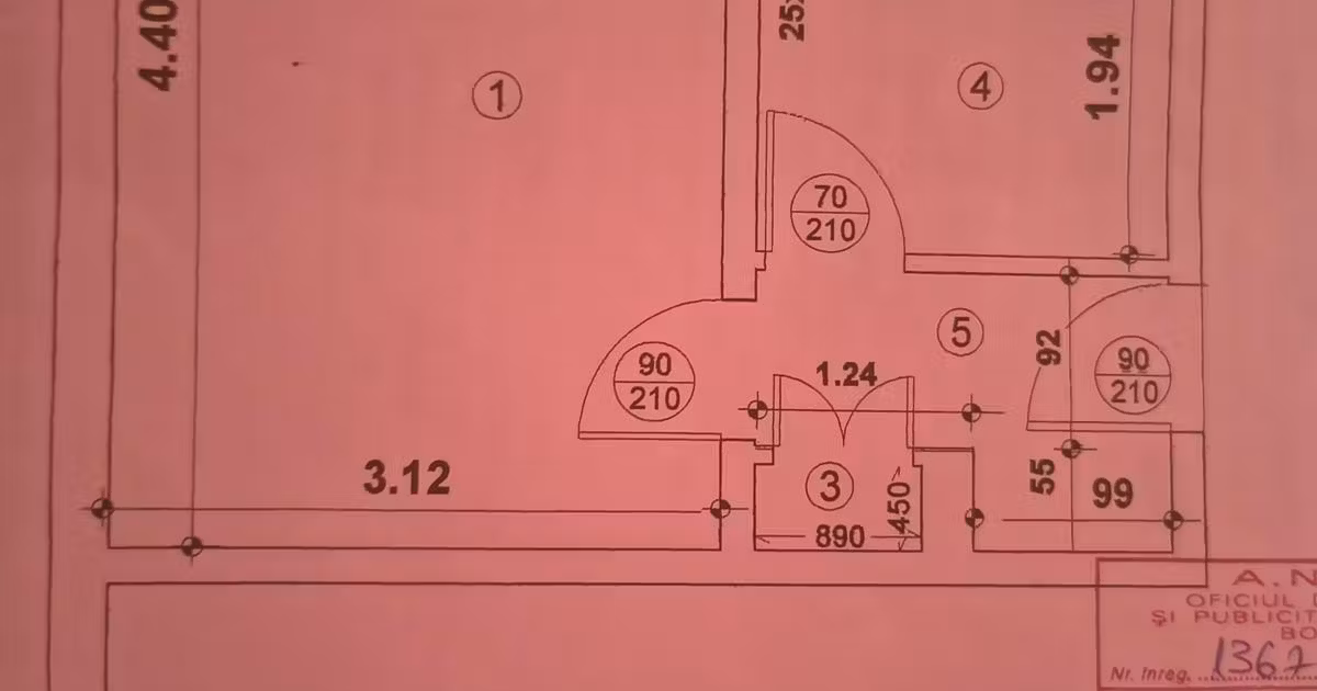 Garsonieră de vânzare în zona Central, Botoșani