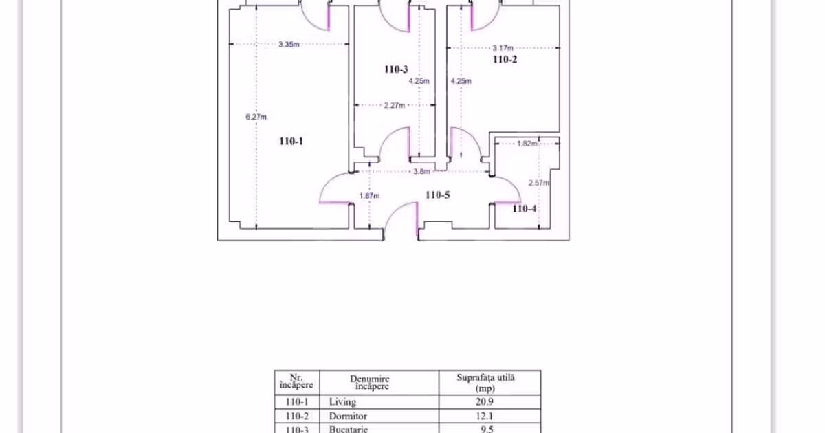 Apartament de vânzare cu 2 camere în zona Titan, Sector 3